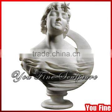 Modern Marble Roman Female Bust Statue