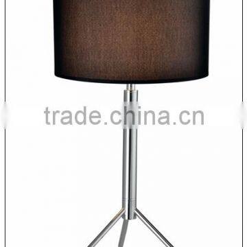 portable luminaire led table lamp in trigeminal chrome finish base