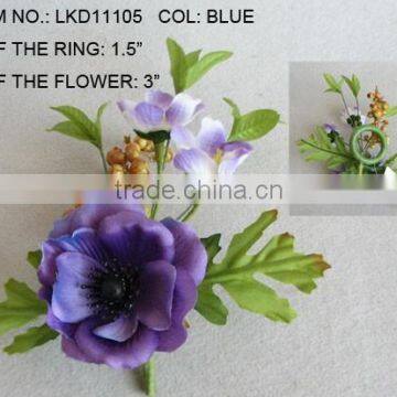 foam berries and flowers napkin ring for table decorations