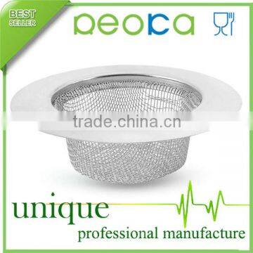 High quality large funnel drain kitchen sink trap mesh sieve