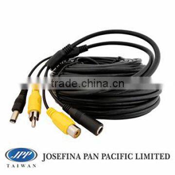 CA-C003 20M extension car camera cable DC + RCA jack plug