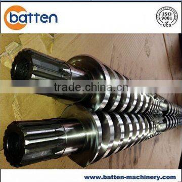 50/103 Bimetallic Conical Twin Screw Barrel for Plastic Extruder