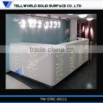 Latest design reception counters in l shape, contemporary reception counter