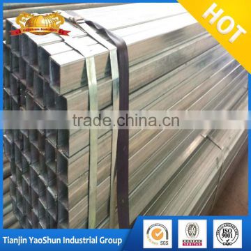 galvanized steel square pipes hot dip finish