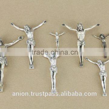 Metal Jesus Christ Crucifix for Olive Wood Crosses Large Size photo-3