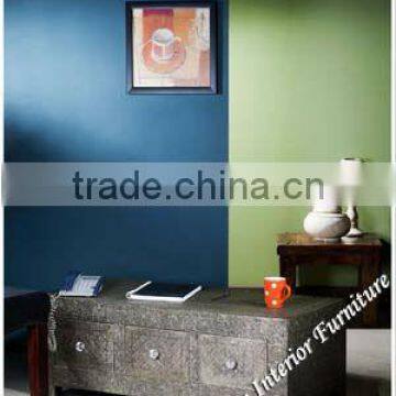 Coffee Tables - Embossed White Metal Tables