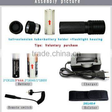 New Outdoor Bright Light Mountain Bike Flashlight With Mount Holder TK737