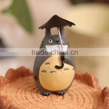 hot!!! totoro with umbrella resin craft cute Totoro resin christmas items decoration