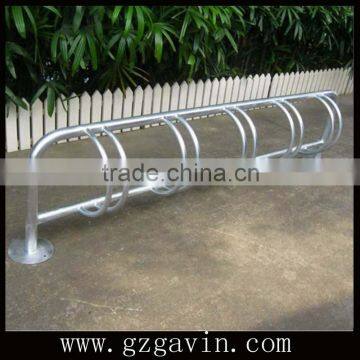 Hot sale powder coating outdoor steel bike rack with floor mount