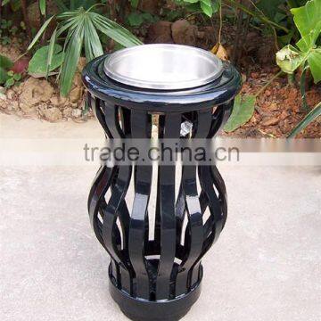 Customizable street ash urn iron outdoor ashtray