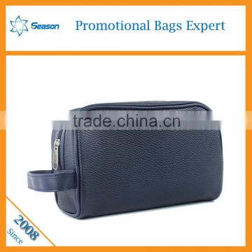 Wholesale men leather bag travel bags cosmetic