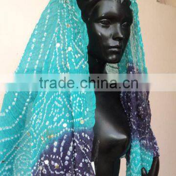 Scarves Stoles & Dupatta For womens suits In Cotton Tie & Dye Fabrics with Bandhage