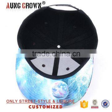 Fashional Printed Hat,acrylic Hat Snapbacks,galaxy Brim Snapback Hats photo-6