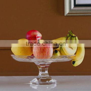 2016 wholesale fancy clear crystal glass fruit bowl in China