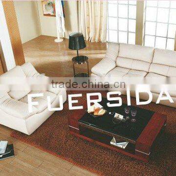 Indian Indoor Furniture White Leather Sectional Sofa Modern Quality Choice photo-3