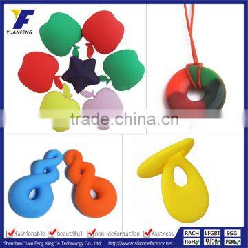 Baby Teether Toys Silicone Teething Pendant Necklace