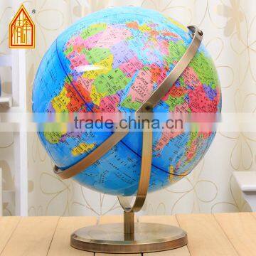 Large Stainless Steel SS World Globe Plastic Globe