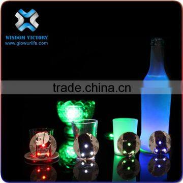 Christmas Indian Wedding Favors Wholesale Battery Operated Hot Sale Items Glow In The Dark Logo CustomPromotion Pvc Cup Coaster photo-2