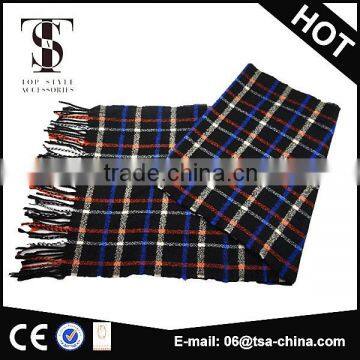 wholesale tartan woven men scarf