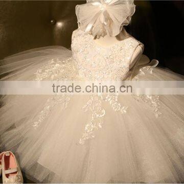 Fashion girl Beautiful Children flower girl princess baby girl wedding dress for party birthday