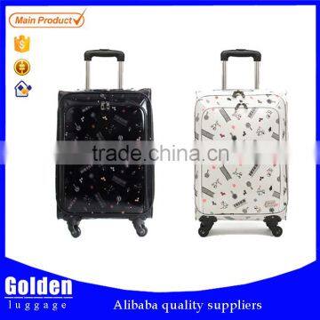 Baigou China cheap PU luggage bag