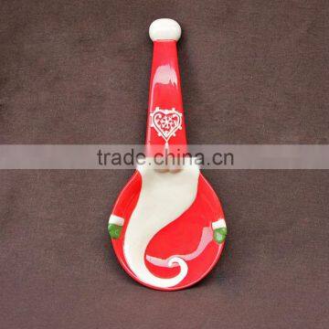 Christmas Santa Clause dolomite spoon rest