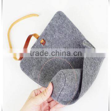 Hot Product Branded Best Quality Universal Felt Purple Pencil Case photo-5