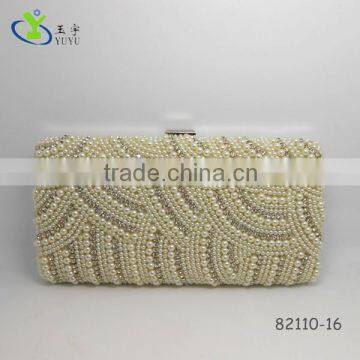 2014 luxury ladies crystal beaded purse clutch evening bag