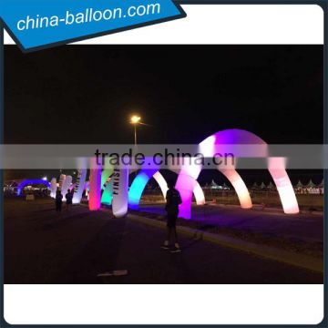 Best Design Large LED Inflatable Lighting Arch, inflatable archway for outdoor event