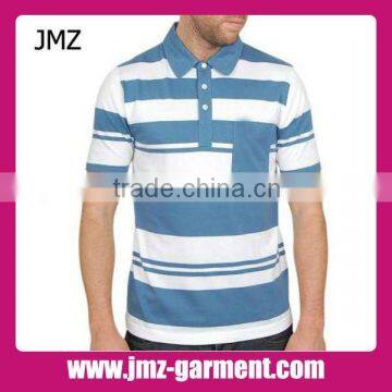 Pocket design 100% jersey cotton polo t shirt for men