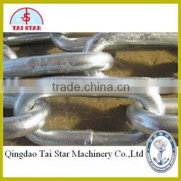 zinc plated ordinary mild steel link chain in gunny bag