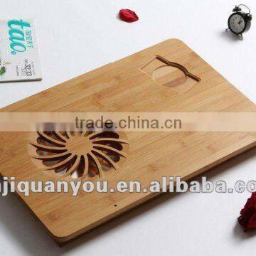 Manufacture Folding Bamboo Tray With Cooling Fan