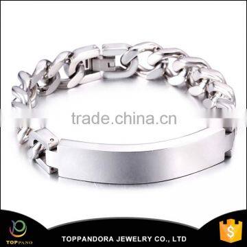 guangzhou jewelry top quality shiny men bandel stainless steel bracelet