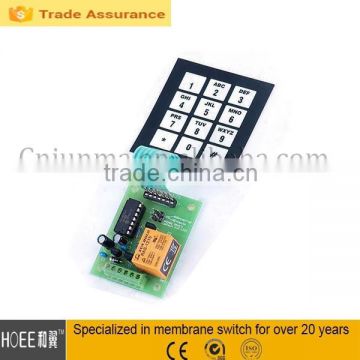 Low cost and High performance electronic waterproof plastic button control custom made membrane keypad keyboard switch