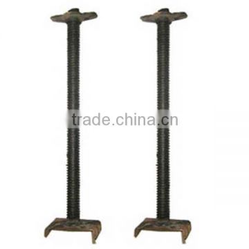 Construction scaffolding adjustable screw jack base