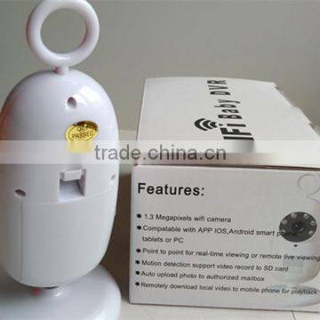 Mini Camera Wireless Baby Monitor Support Andriod And IOS Smart Phone 1.3 Mega Pixel Factory Price IP Cam Babysitter photo-3