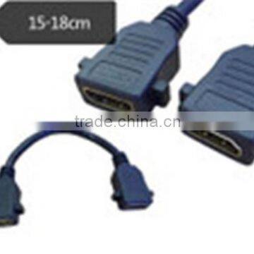 15CM HDMIF with screw cable top quality cabletolink