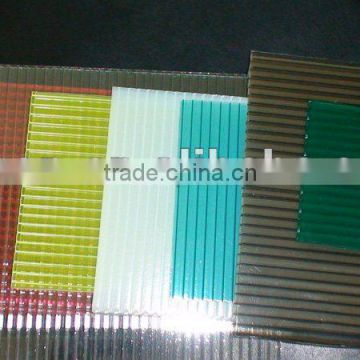 all kinds of colors of pc hollow sheet for roof