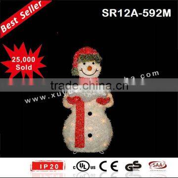 80cm lighted outdoor led christmas snowman