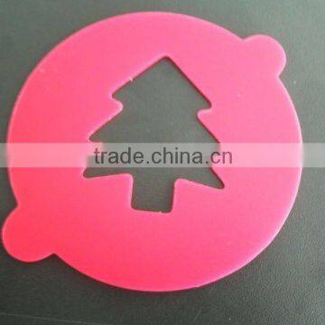 plastic coffee decoration stencil