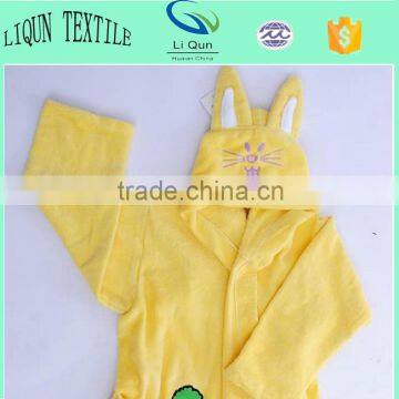 Velour Bathrobe Children Bath Robe With Cute Animal Robe