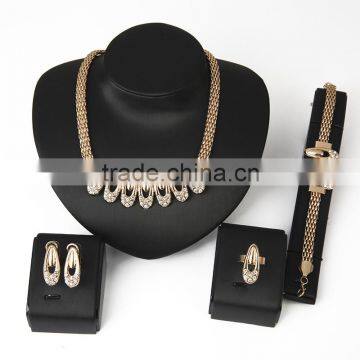 2016 Stylish African Bridal Gold Costume Jewelry set Cheap Jewelries Snake Wide Chain Jewelries For Women