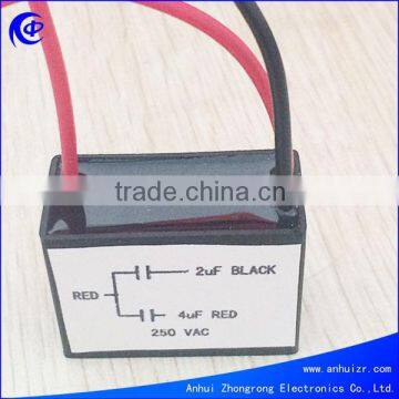 cbb61 fan capacitor 2+5.5uf 250v 400v 450vac capacitor