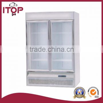 cheap commercial glass display refrigerator showcase