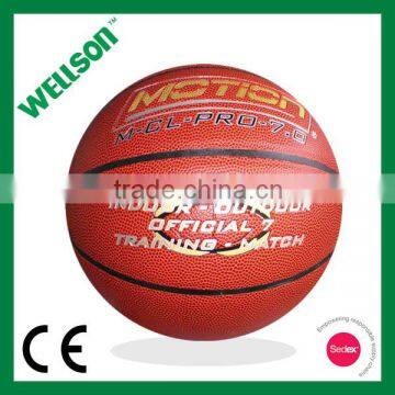 Training quality laminated synthetic PVC basketball