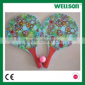 OEM logo printed beach tennis ball rackets