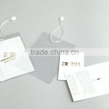Wholesale New Plastic Paper Hangtag With String for Shirts,Clothing photo-3