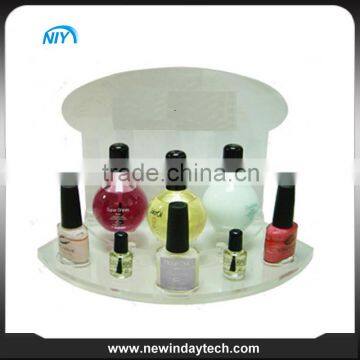 supermaket white disiplay stand nail polish eyeshadow eyelash acrylic display stand