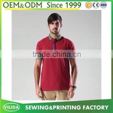 Custom men Daily wear casual polo shirt 100% cotton breathable simple blank polo shirt