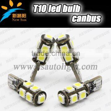 Wholesale T10 5050 9SMD auto parts led lamp instrument lights car accessories for all car bulb